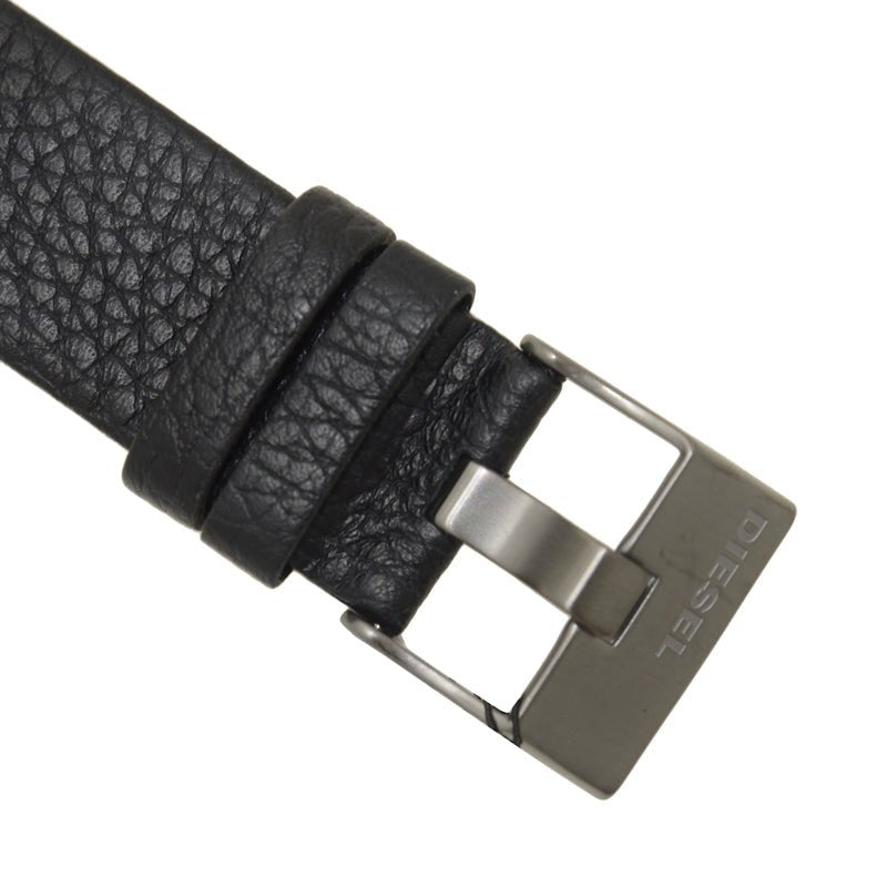 Diesel DZ7270 Badass Chronograph Men's Watch – Anthracite Dial & Black Leather Strap