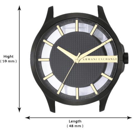 Armani Exchange Hampton Series AX2192 Men's Chronograph – Black Dial with Matching Black Stainless Steel Bracelet